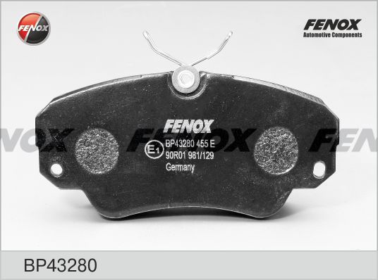 FENOX stabdžių trinkelių rinkinys, diskinis stabdys BP43280