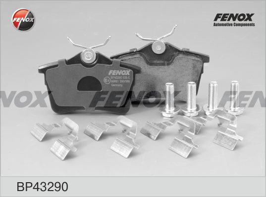 FENOX Комплект тормозных колодок, дисковый тормоз BP43290