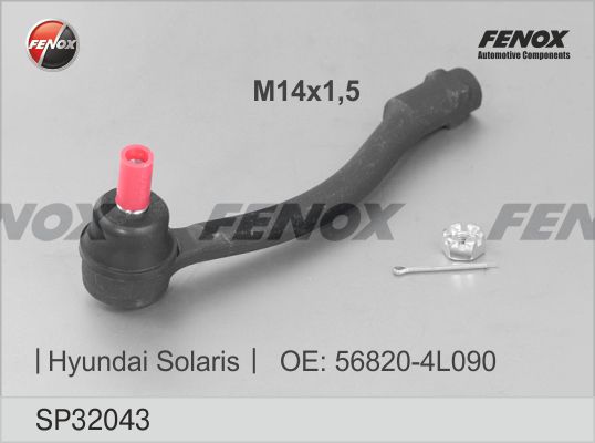 FENOX skersinės vairo trauklės galas SP32043