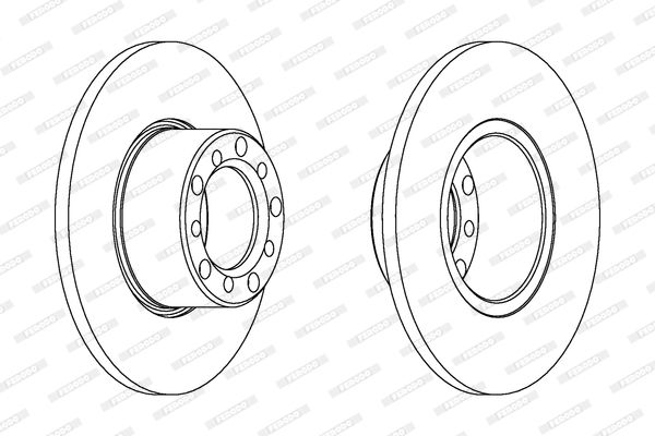 FERODO Тормозной диск DDF008