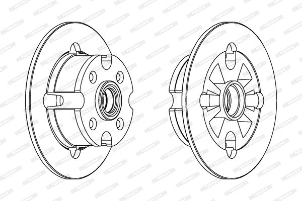 FERODO Тормозной диск DDF018
