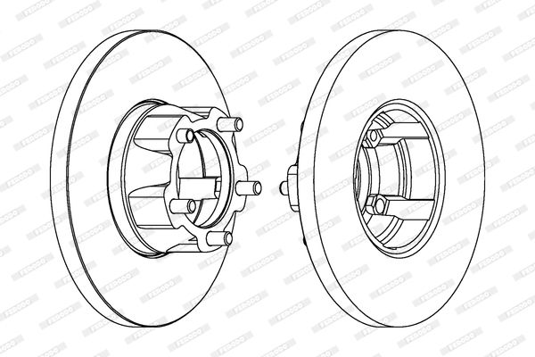 FERODO Тормозной диск DDF058