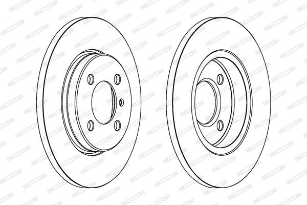 FERODO Тормозной диск DDF062