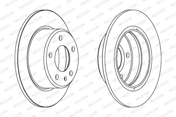 FERODO Тормозной диск DDF086