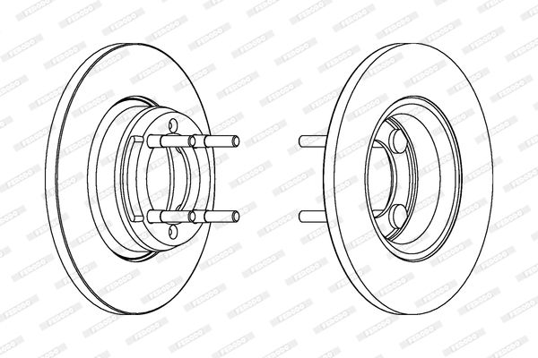 FERODO Тормозной диск DDF088