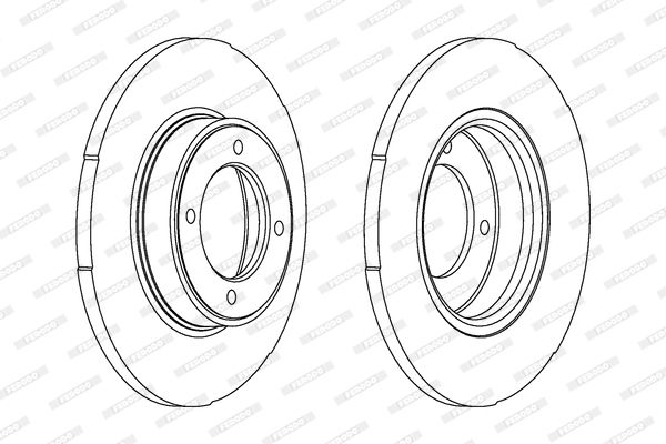 FERODO stabdžių diskas DDF099