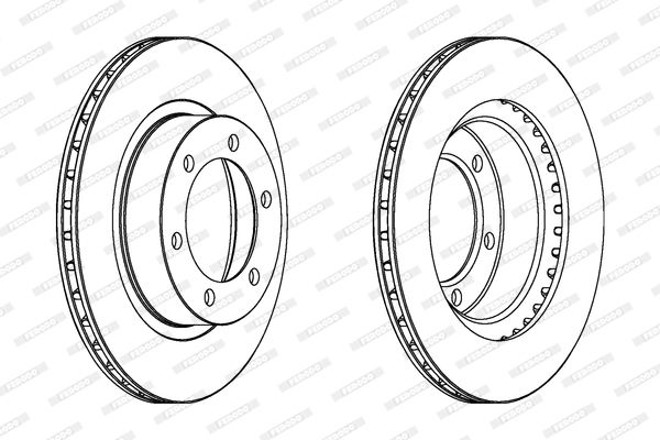 FERODO stabdžių diskas DDF1008