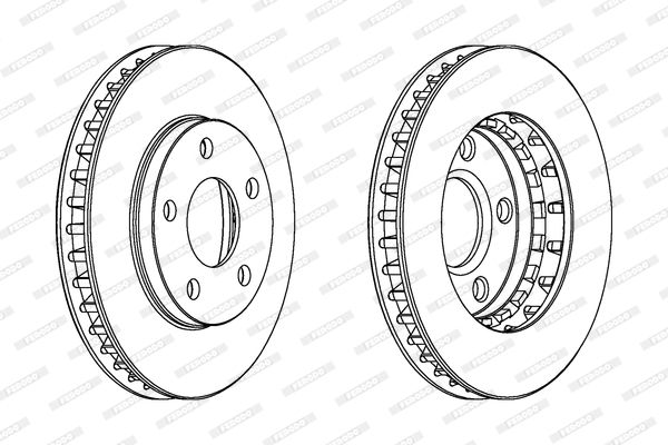 FERODO Тормозной диск DDF1030