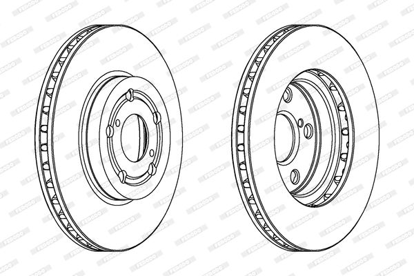 FERODO Тормозной диск DDF1064