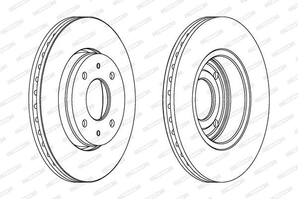FERODO Тормозной диск DDF1068