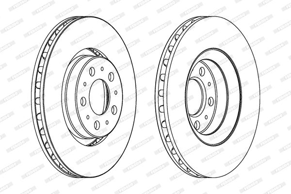 FERODO Тормозной диск DDF1078