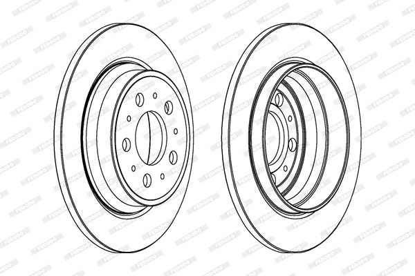 FERODO Тормозной диск DDF1079C