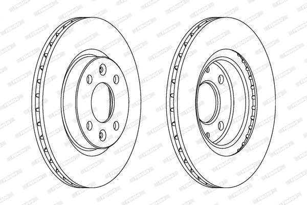 FERODO Тормозной диск DDF1096