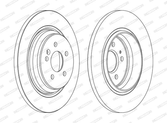FERODO stabdžių diskas DDF1099C