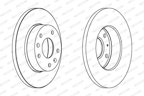 FERODO Тормозной диск DDF1100