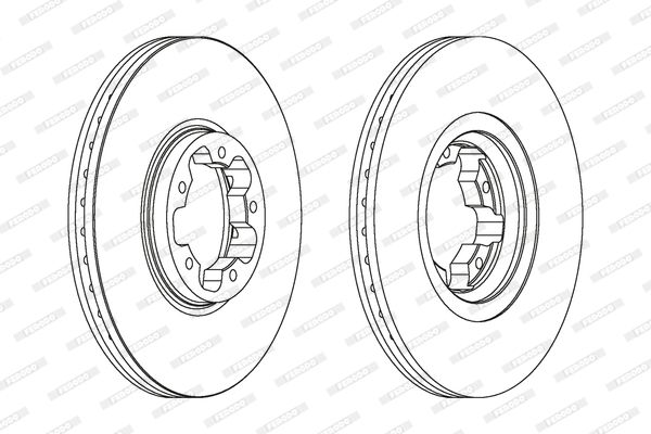 FERODO Тормозной диск DDF1113