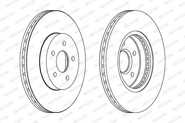 FERODO Тормозной диск DDF1125C