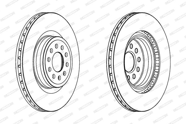 FERODO Тормозной диск DDF1137