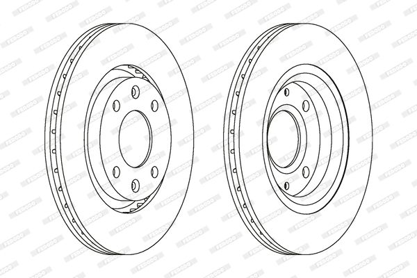 FERODO Тормозной диск DDF1140