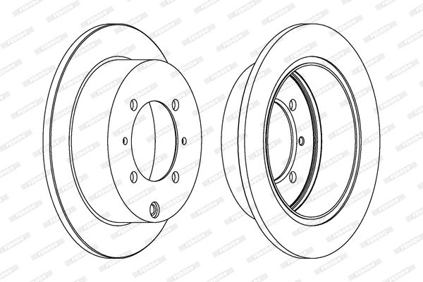 FERODO Тормозной диск DDF1141