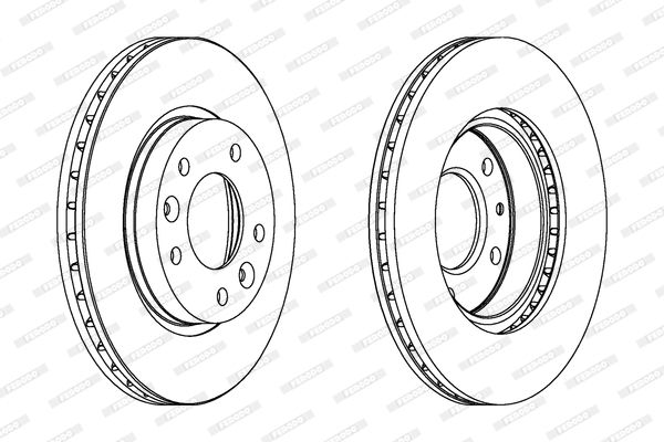 FERODO Тормозной диск DDF1146