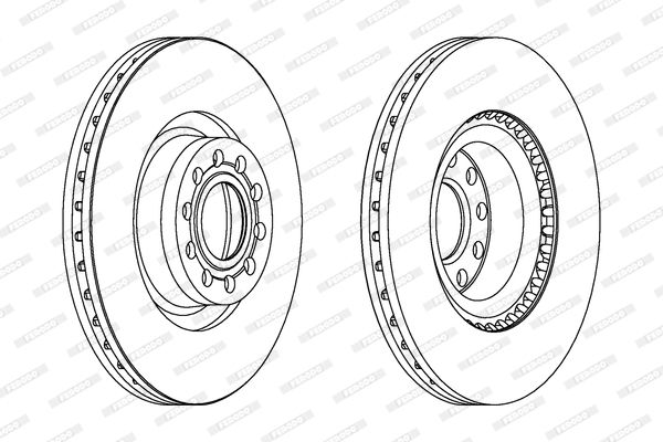 FERODO Тормозной диск DDF1150C