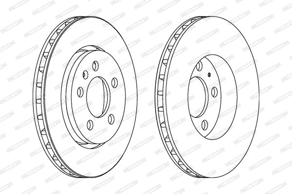 FERODO Тормозной диск DDF1154