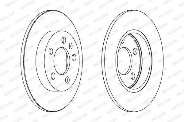 FERODO Тормозной диск DDF1155C