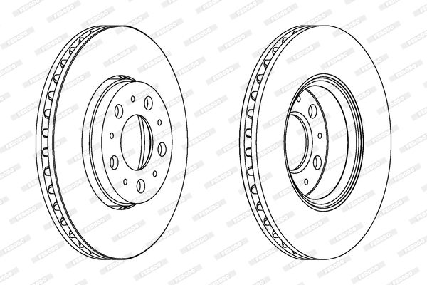 FERODO Тормозной диск DDF1163C