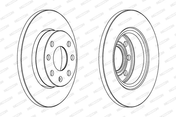 FERODO Тормозной диск DDF116C