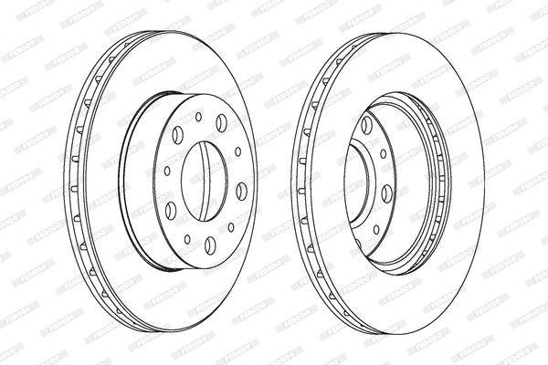 FERODO Тормозной диск DDF1171C