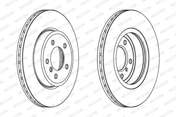 FERODO Тормозной диск DDF1174