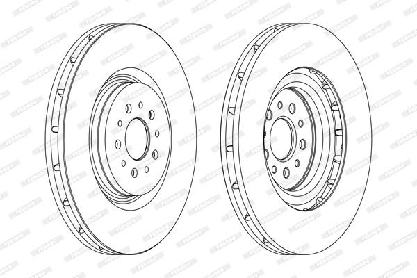 FERODO Тормозной диск DDF1183