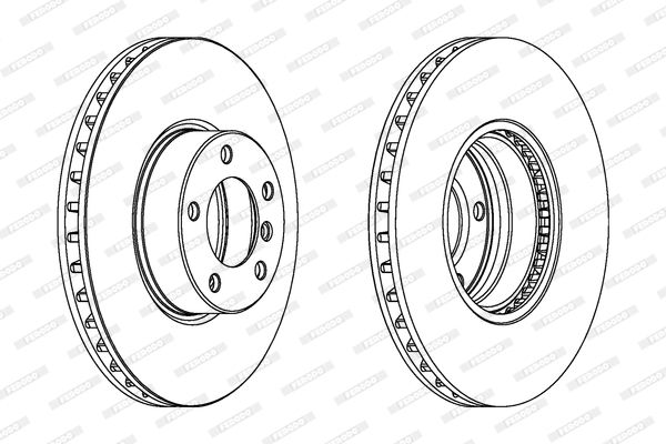 FERODO Тормозной диск DDF1202C-1