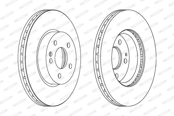 FERODO Тормозной диск DDF1203
