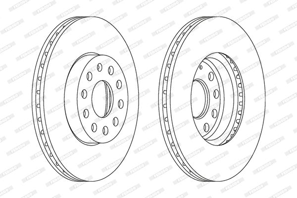 FERODO Тормозной диск DDF1218