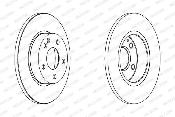 FERODO Тормозной диск DDF1219C