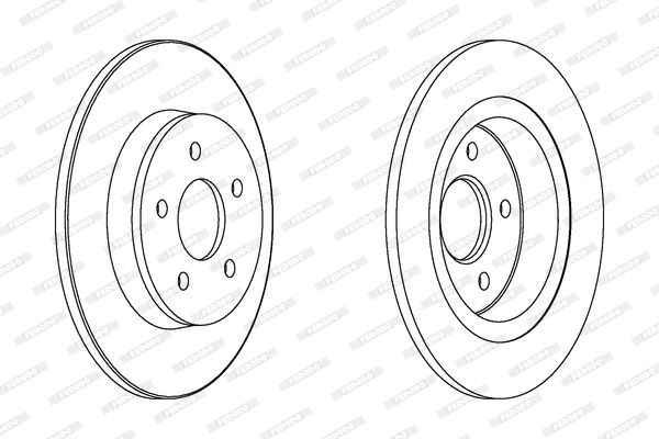 FERODO Тормозной диск DDF1227