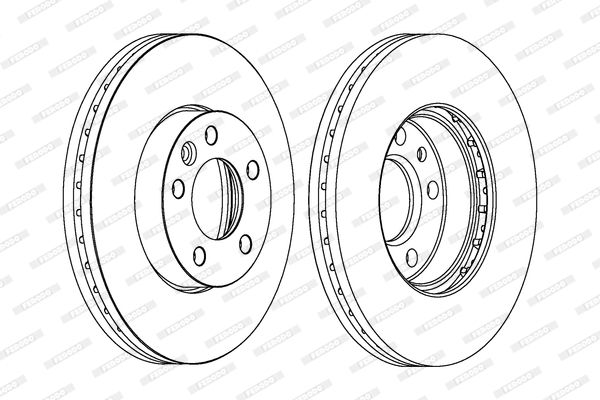 FERODO Тормозной диск DDF1253C