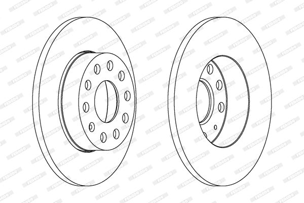 FERODO Тормозной диск DDF1276C