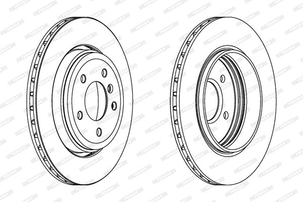 FERODO Тормозной диск DDF1280