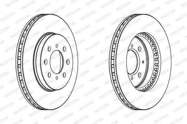 FERODO Тормозной диск DDF1281