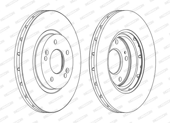 FERODO Тормозной диск DDF1292C