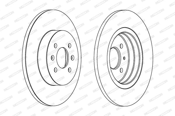 FERODO Тормозной диск DDF1295