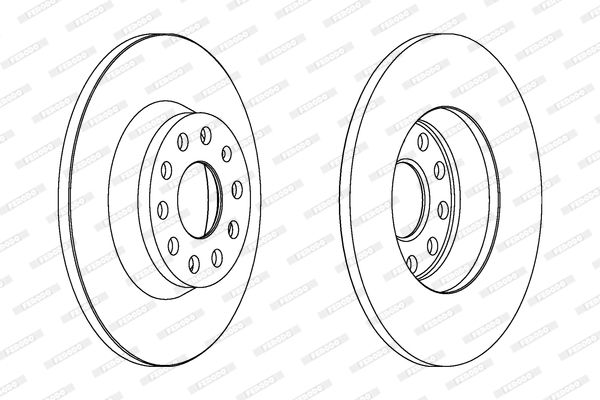 FERODO Тормозной диск DDF1306C