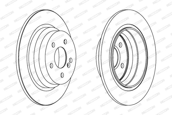 FERODO Тормозной диск DDF1308C