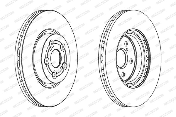 FERODO Тормозной диск DDF1315C