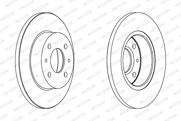 FERODO Тормозной диск DDF133