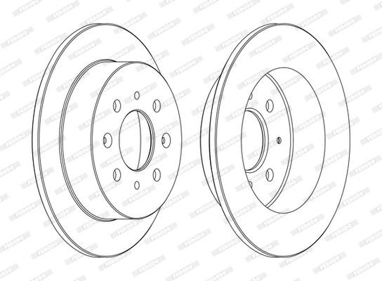 FERODO Тормозной диск DDF1358C