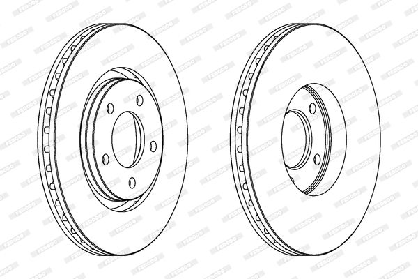 FERODO Тормозной диск DDF1372C